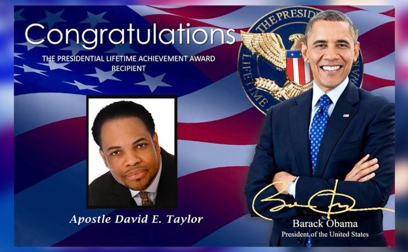 David E. Taylor – Honored by President Barack Obama & the United States Federal Government